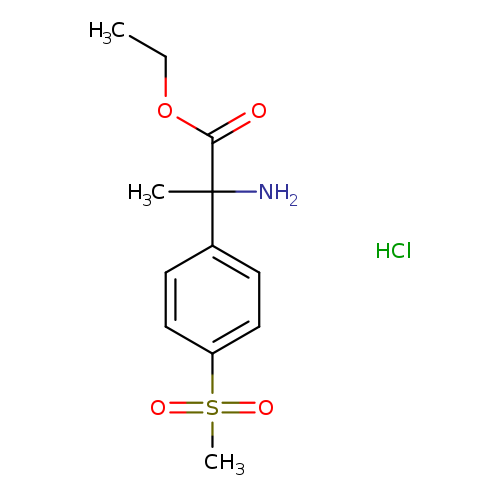 ethyl 2-amino-2-(4-methanesulfonylphenyl)propanoate hydrochloride