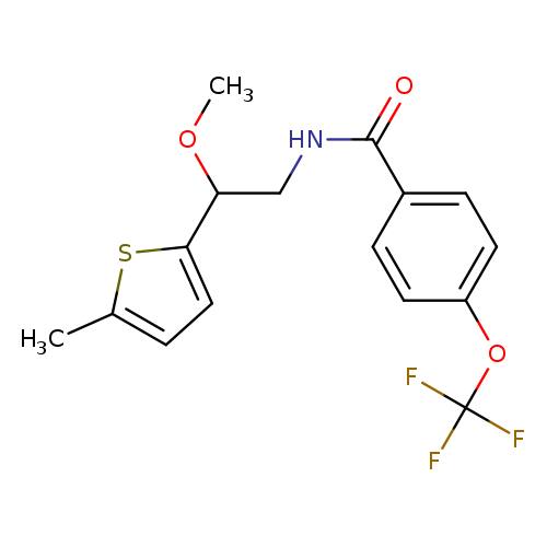 N-[2-methoxy-2-(5-methylthiophen-2-yl)ethyl]-4-(trifluoromethoxy)benzamide