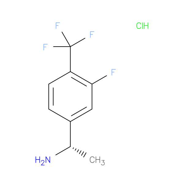 (S)-1-(3-Fluoro-4-(trifluoromethyl)phenyl)ethanamine hydrochloride