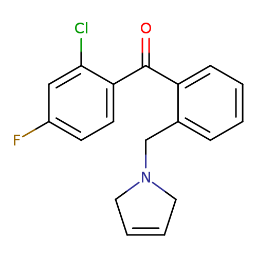 (2-Chloro-4-fluorophenyl)(2-((2,5-dihydro-1H-pyrrol-1-yl)methyl)phenyl)methanone