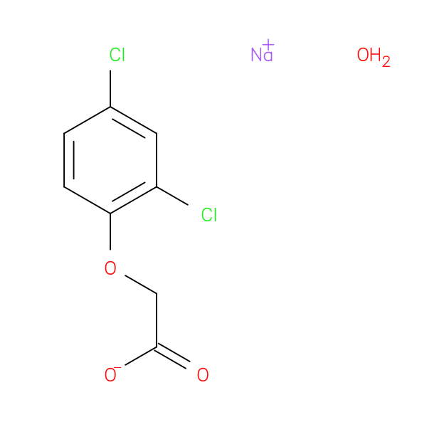 Acetic acid, 2-(2,4-dichlorophenoxy)-, sodium salt, hydrate (1:1:1)