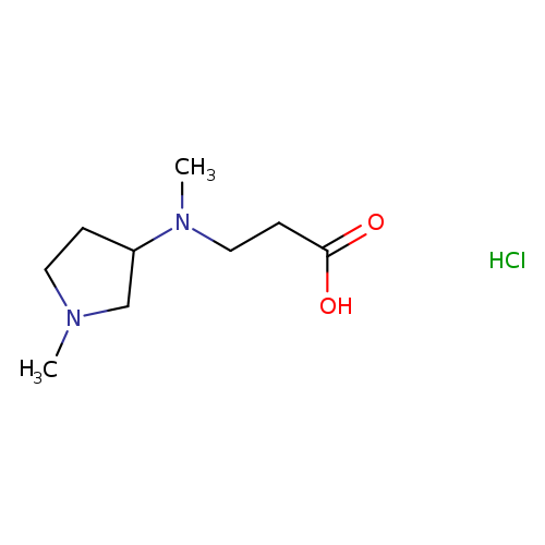 N-methyl-N-(1-methyl-3-pyrrolidinyl)-beta-alanine hydrochloride