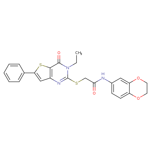 N-(2,3-dihydro-1,4-benzodioxin-6-yl)-2-({3-ethyl-4-oxo-6-phenyl-3H,4H-thieno[3,2-d]pyrimidin-2-yl}sulfanyl)acetamide