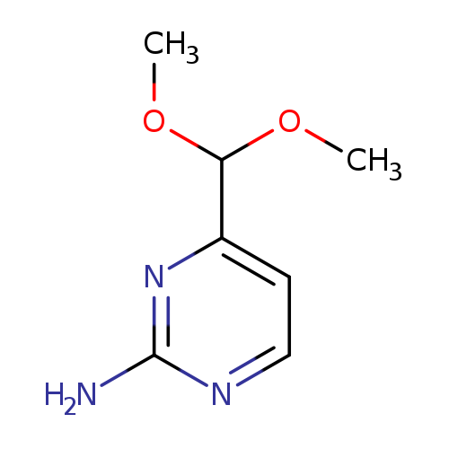 2-Pyrimidinamine, 4-(dimethoxymethyl)-