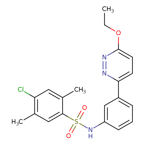4-chloro-N-[3-(6-ethoxypyridazin-3-yl)phenyl]-2,5-dimethylbenzene-1-sulfonamide