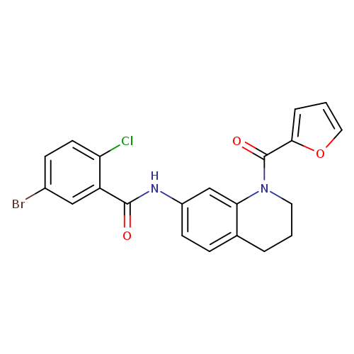 5-bromo-2-chloro-N-[1-(furan-2-carbonyl)-1,2,3,4-tetrahydroquinolin-7-yl]benzamide