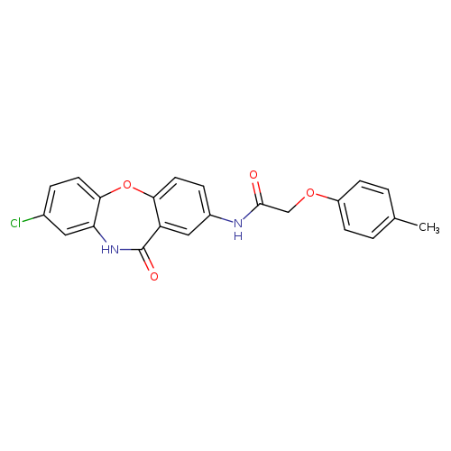 N-{6-chloro-10-oxo-2-oxa-9-azatricyclo[9.4.0.0^{3,8}]pentadeca-1(11),3(8),4,6,12,14-hexaen-13-yl}-2-(4-methylphenoxy)acetamide