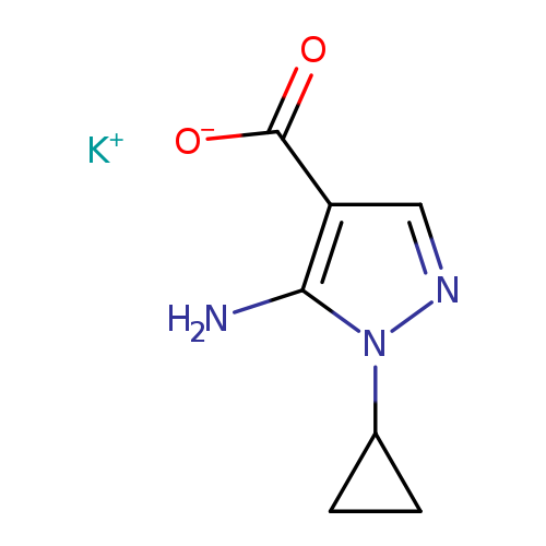 potassium5-amino-1-cyclopropyl-1H-pyrazole-4-carboxylate