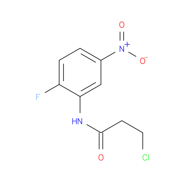 3-chloro-N-(2-fluoro-5-nitrophenyl)propanamide
