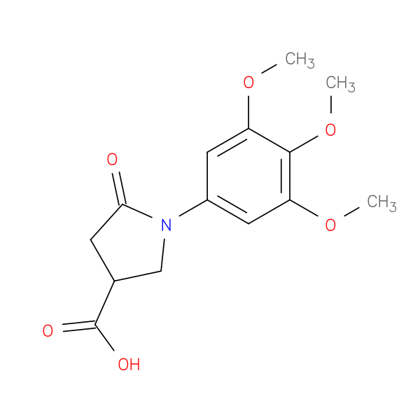 5-oxo-1-(3,4,5-trimethoxyphenyl)pyrrolidine-3-carboxylic acid