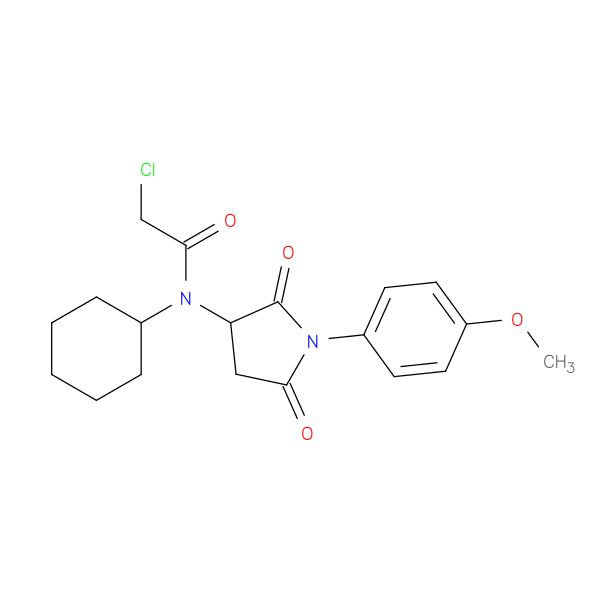 2-Chloro-n-cyclohexyl-n-[1-(4-methoxyphenyl)-2,5-dioxopyrrolidin-3-yl]acetamide