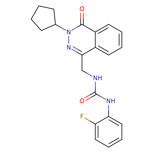 3-[(3-cyclopentyl-4-oxo-3,4-dihydrophthalazin-1-yl)methyl]-1-(2-fluorophenyl)urea