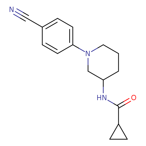 N-[1-(4-cyanophenyl)piperidin-3-yl]cyclopropanecarboxamide