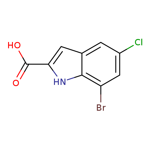 1H-​Indole-​2-​carboxylic acid, 7-​bromo-​5-​chloro