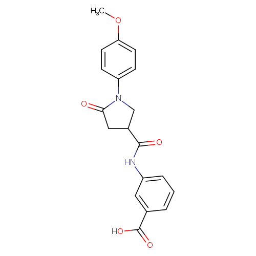 3-[1-(4-methoxyphenyl)-5-oxopyrrolidine-3-amido]benzoic acid