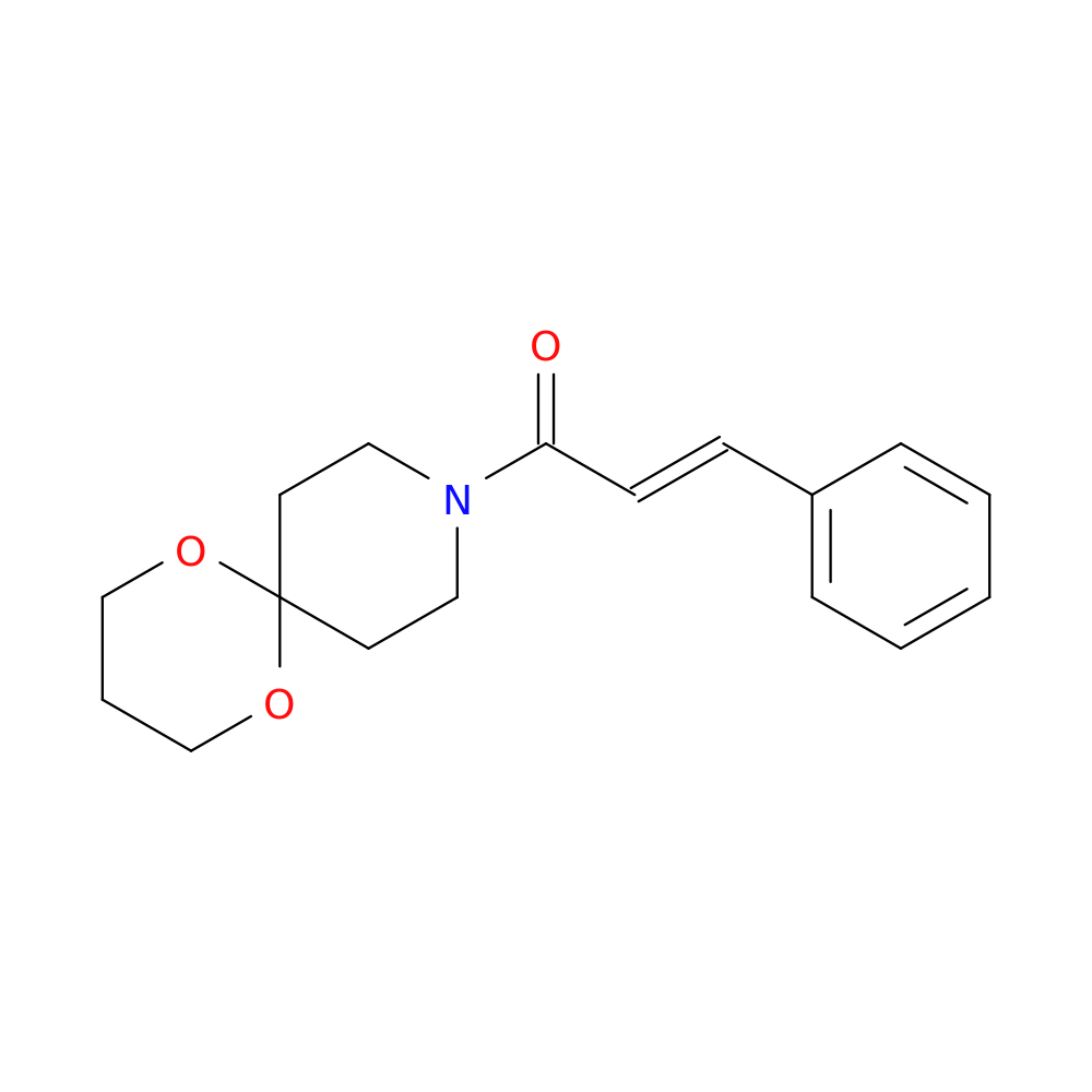 (2E)-1-{1,5-dioxa-9-azaspiro[5.5]undecan-9-yl}-3-phenylprop-2-en-1-one