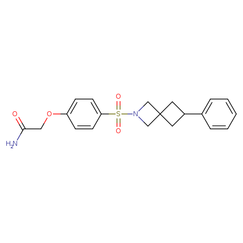 2-[4-({6-phenyl-2-azaspiro[3.3]heptan-2-yl}sulfonyl)phenoxy]acetamide