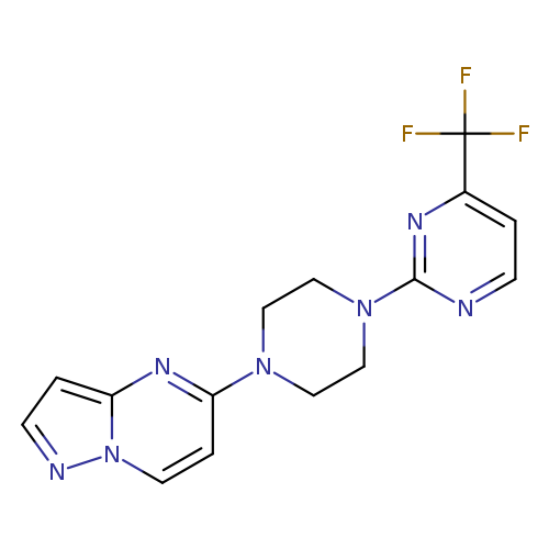 2-(4-{pyrazolo[1,5-a]pyrimidin-5-yl}piperazin-1-yl)-4-(trifluoromethyl)pyrimidine