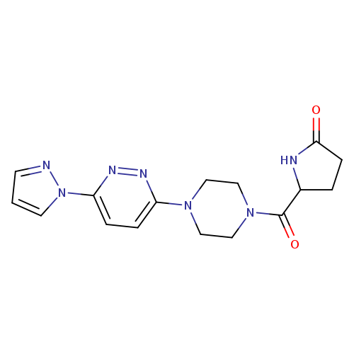 5-{4-[6-(1H-pyrazol-1-yl)pyridazin-3-yl]piperazine-1-carbonyl}pyrrolidin-2-one