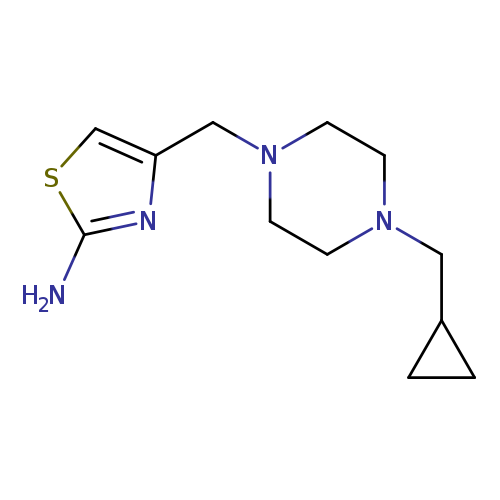 4-{[4-(cyclopropylmethyl)piperazin-1-yl]methyl}-1,3-thiazol-2-amine