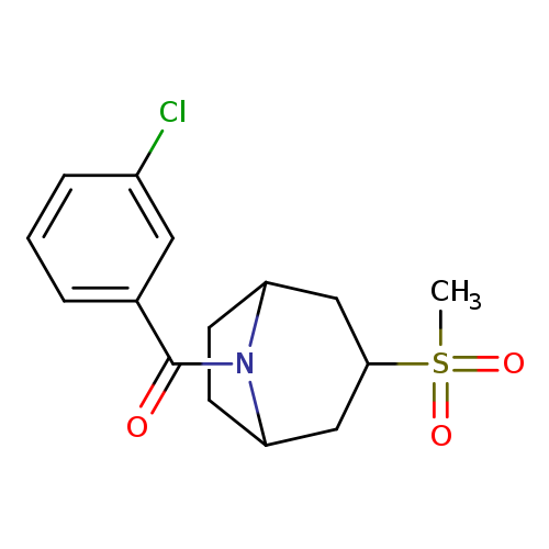8-(3-chlorobenzoyl)-3-methanesulfonyl-8-azabicyclo[3.2.1]octane
