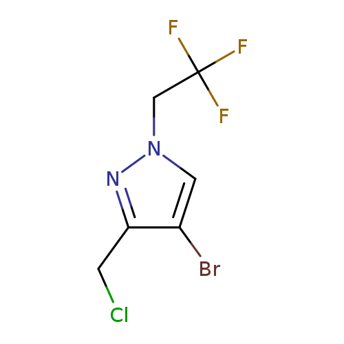4-bromo-3-(chloromethyl)-1-(2,2,2-trifluoroethyl)-1H-pyrazole