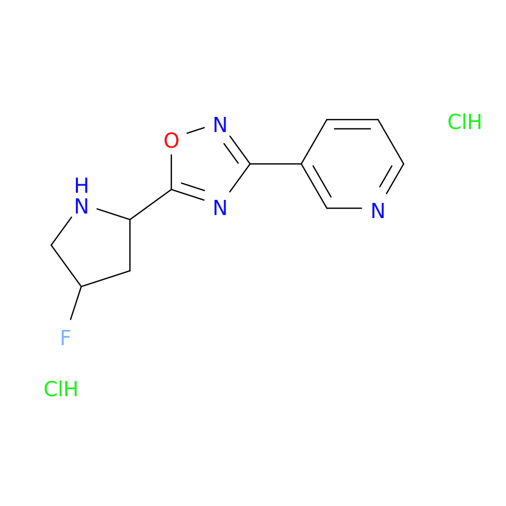 3-[5-(4-fluoropyrrolidin-2-yl)-1,2,4-oxadiazol-3-yl]pyridine dihydrochloride