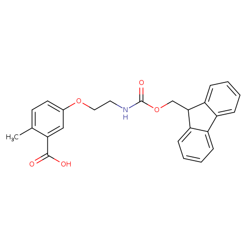 5-[2-({[(9H-fluoren-9-yl)methoxy]carbonyl}amino)ethoxy]-2-methylbenzoic acid