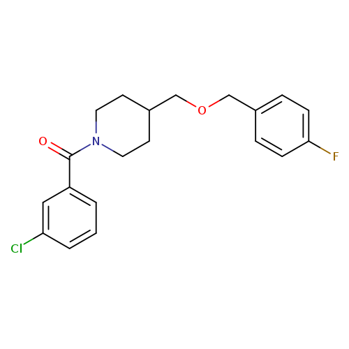 1-(3-chlorobenzoyl)-4-{[(4-fluorophenyl)methoxy]methyl}piperidine