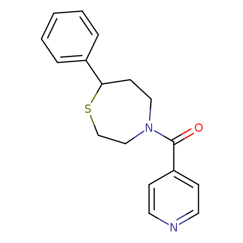 7-phenyl-4-(pyridine-4-carbonyl)-1,4-thiazepane