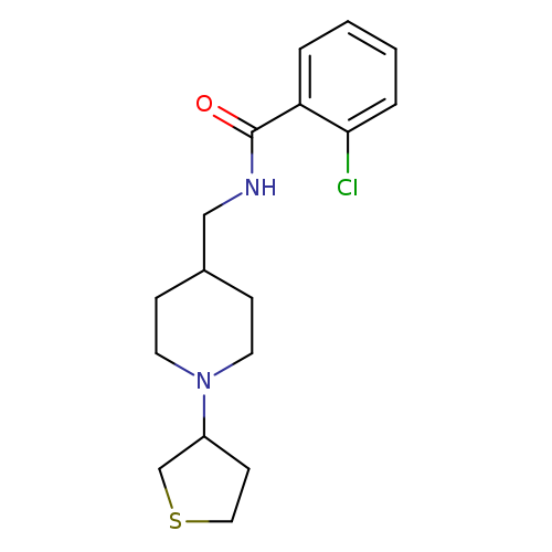2-chloro-N-{[1-(thiolan-3-yl)piperidin-4-yl]methyl}benzamide