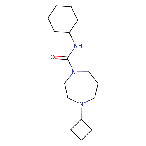 4-cyclobutyl-N-cyclohexyl-1,4-diazepane-1-carboxamide