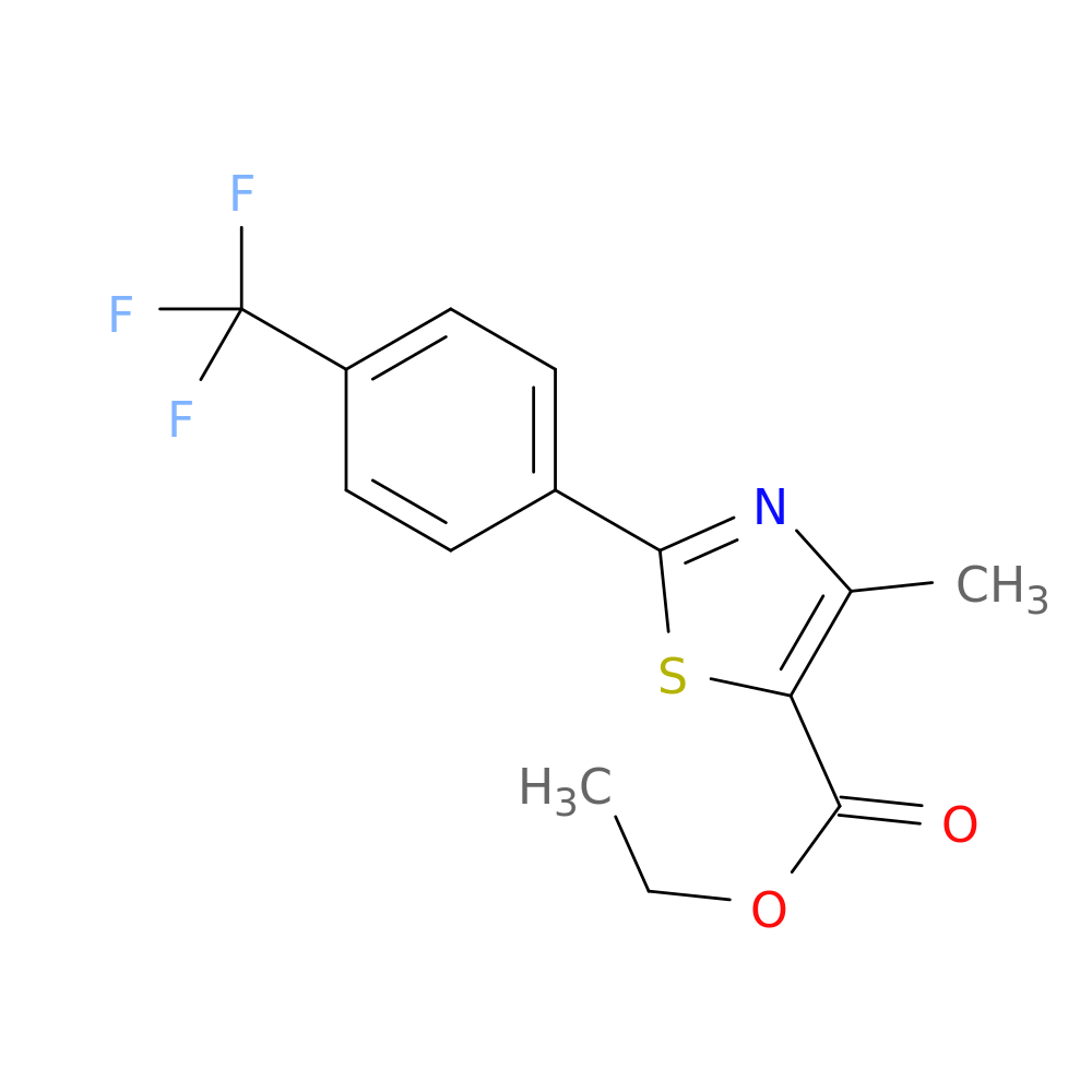 ethyl 4-methyl-2-[4-(trifluoromethyl)phenyl]-1,3-thiazole-5-carboxylate