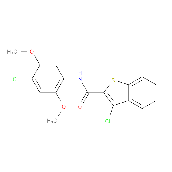 3-chloro-N-(4-chloro-2,5-dimethoxyphenyl)-1-benzothiophene-2-carboxamide