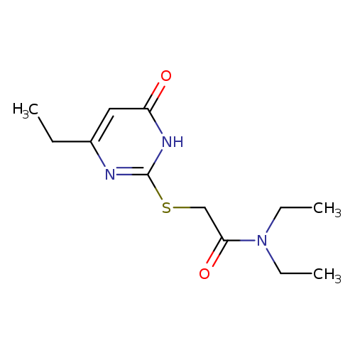 N,N-diethyl-2-[(4-ethyl-6-oxo-1,6-dihydropyrimidin-2-yl)sulfanyl]acetamide