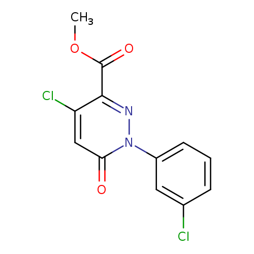 methyl 4-chloro-1-(3-chlorophenyl)-6-oxo-1,6-dihydropyridazine-3-carboxylate