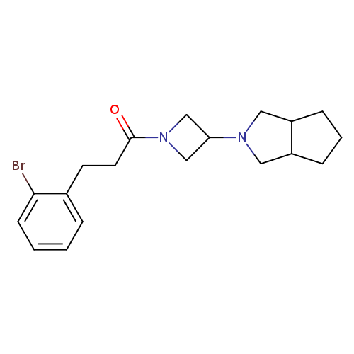 3-(2-bromophenyl)-1-(3-{octahydrocyclopenta[c]pyrrol-2-yl}azetidin-1-yl)propan-1-one