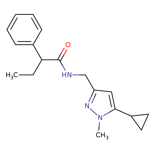 N-[(5-cyclopropyl-1-methyl-1H-pyrazol-3-yl)methyl]-2-phenylbutanamide