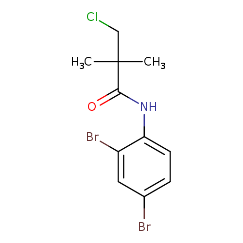 3-chloro-N-(2,4-dibromophenyl)-2,2-dimethylpropanamide