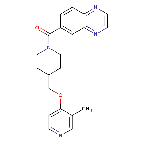 6-(4-{[(3-methylpyridin-4-yl)oxy]methyl}piperidine-1-carbonyl)quinoxaline