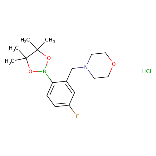 4-Fluoro-2-(morpholinomethyl)phenylboronic acid, pinacol ester, HCl