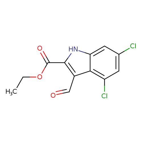 Ethyl 4,6-dichloro-3-formyl-1H-indole-2-carboxylate