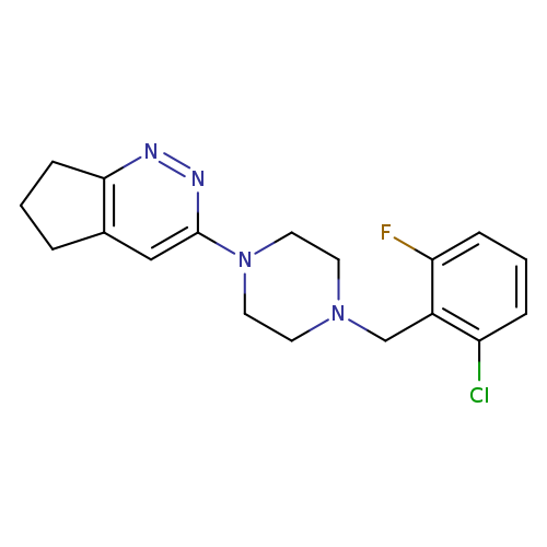 1-[(2-chloro-6-fluorophenyl)methyl]-4-{5H,6H,7H-cyclopenta[c]pyridazin-3-yl}piperazine