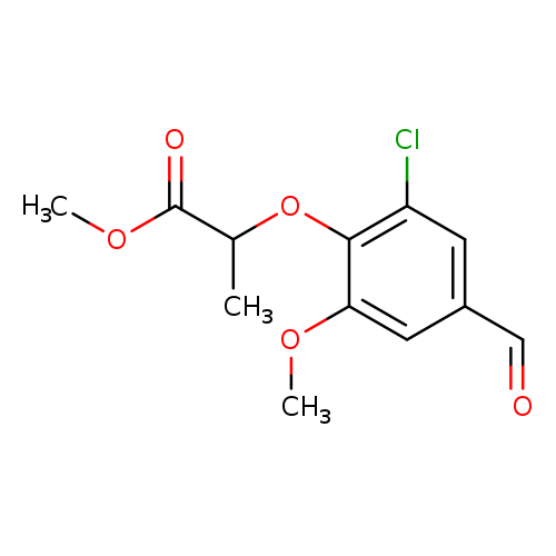 methyl 2-(2-chloro-4-formyl-6-methoxyphenoxy)propanoate