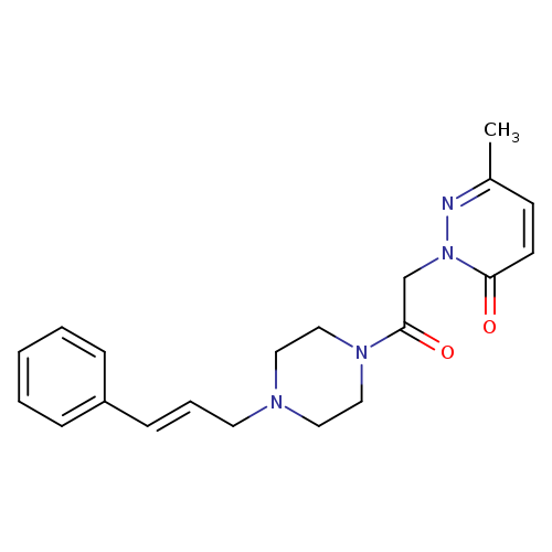 6-methyl-2-(2-oxo-2-{4-[(2E)-3-phenylprop-2-en-1-yl]piperazin-1-yl}ethyl)-2,3-dihydropyridazin-3-one