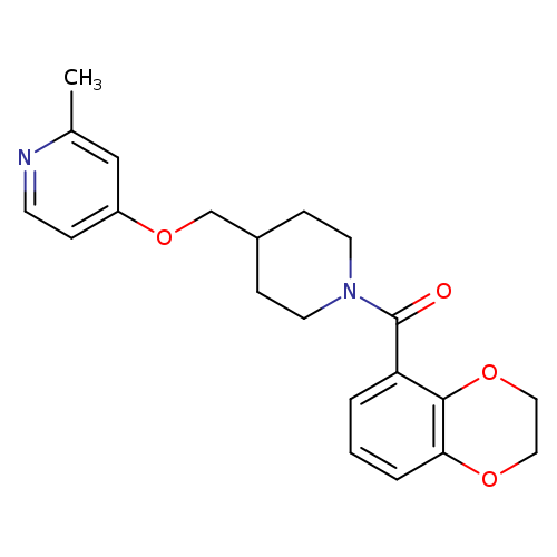4-{[1-(2,3-dihydro-1,4-benzodioxine-5-carbonyl)piperidin-4-yl]methoxy}-2-methylpyridine