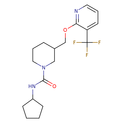 N-cyclopentyl-3-({[3-(trifluoromethyl)pyridin-2-yl]oxy}methyl)piperidine-1-carboxamide