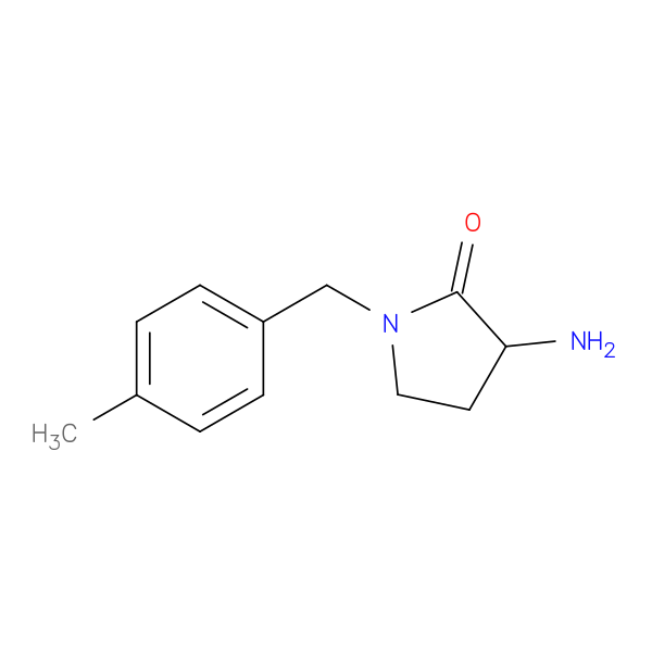 3-amino-1-[(4-methylphenyl)methyl]pyrrolidin-2-one