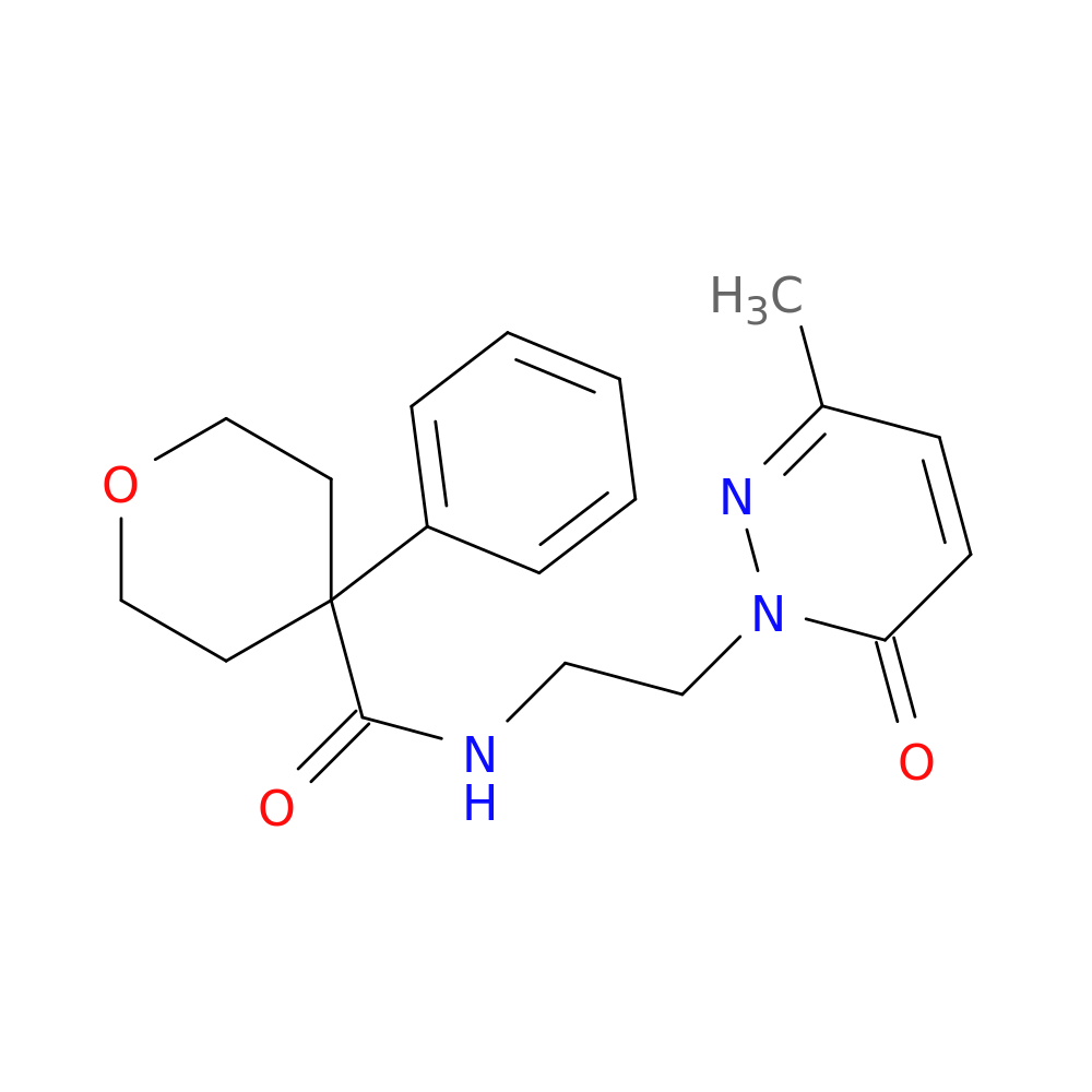 N-[2-(3-methyl-6-oxo-1,6-dihydropyridazin-1-yl)ethyl]-4-phenyloxane-4-carboxamide
