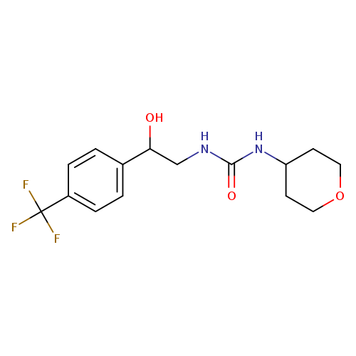 3-{2-hydroxy-2-[4-(trifluoromethyl)phenyl]ethyl}-1-(oxan-4-yl)urea